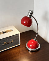 Vermilo Curated Iron & Glass Table Lamp – macro detail view