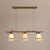 Vinecroft Curated Amber Art Glass Chandelier – structural canopy joint detail #1