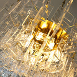 Viremont Curated Amber Art Glass Chandelier – macro detail view #1