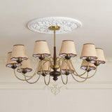 Westervale Curated Solid Brass Chandelier – dimensional scale reference #1