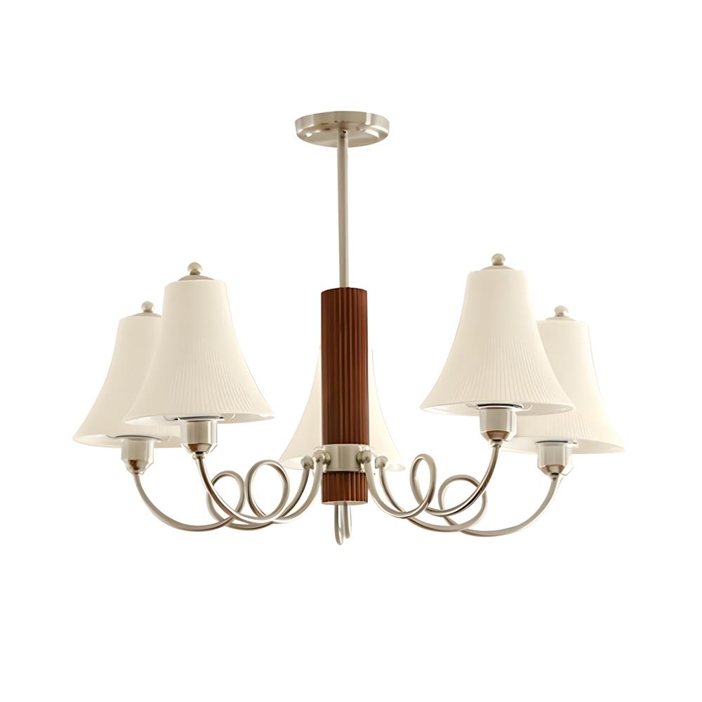 Wyclair Curated Brushed Nickel Iron Chandelier – 5 Heads Size: Dia 70cm x H 55cm  ∅ 27.5  finish configuration