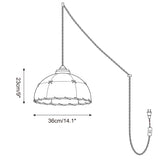 Dome Jari Curated Iron & Glass Pendant Light – macro detail view