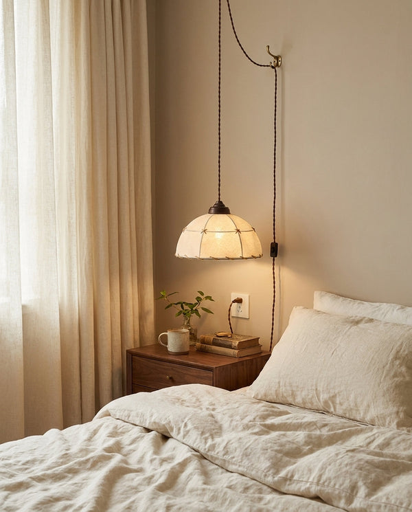 Dome Jari Curated Iron & Glass Pendant Light
