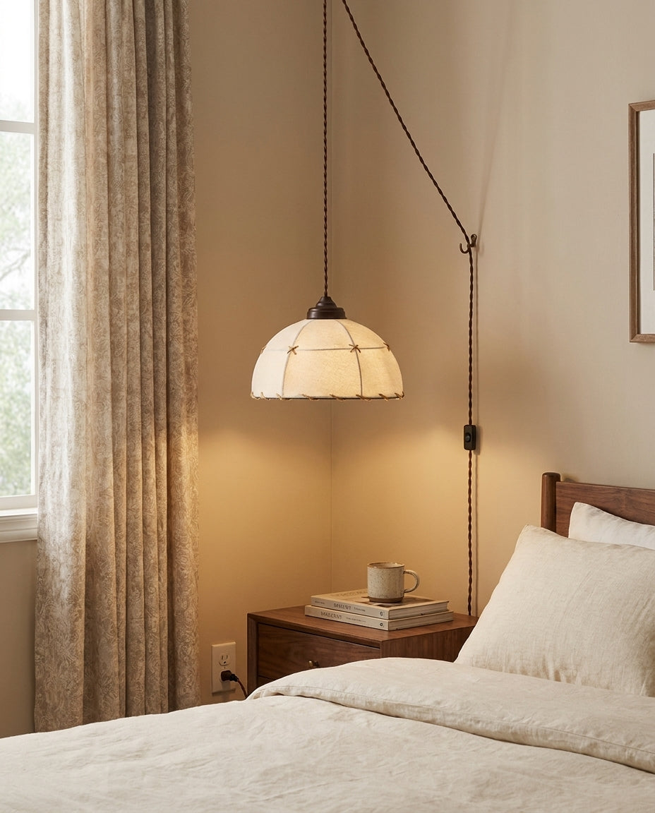 Dome Jari Curated Iron & Glass Pendant Light