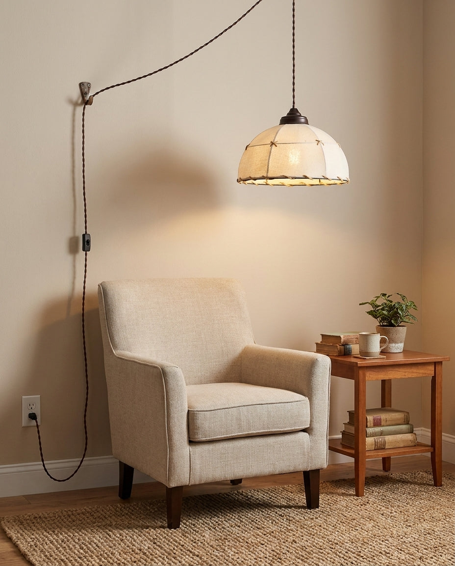 Dome Jari Curated Iron & Glass Pendant Light