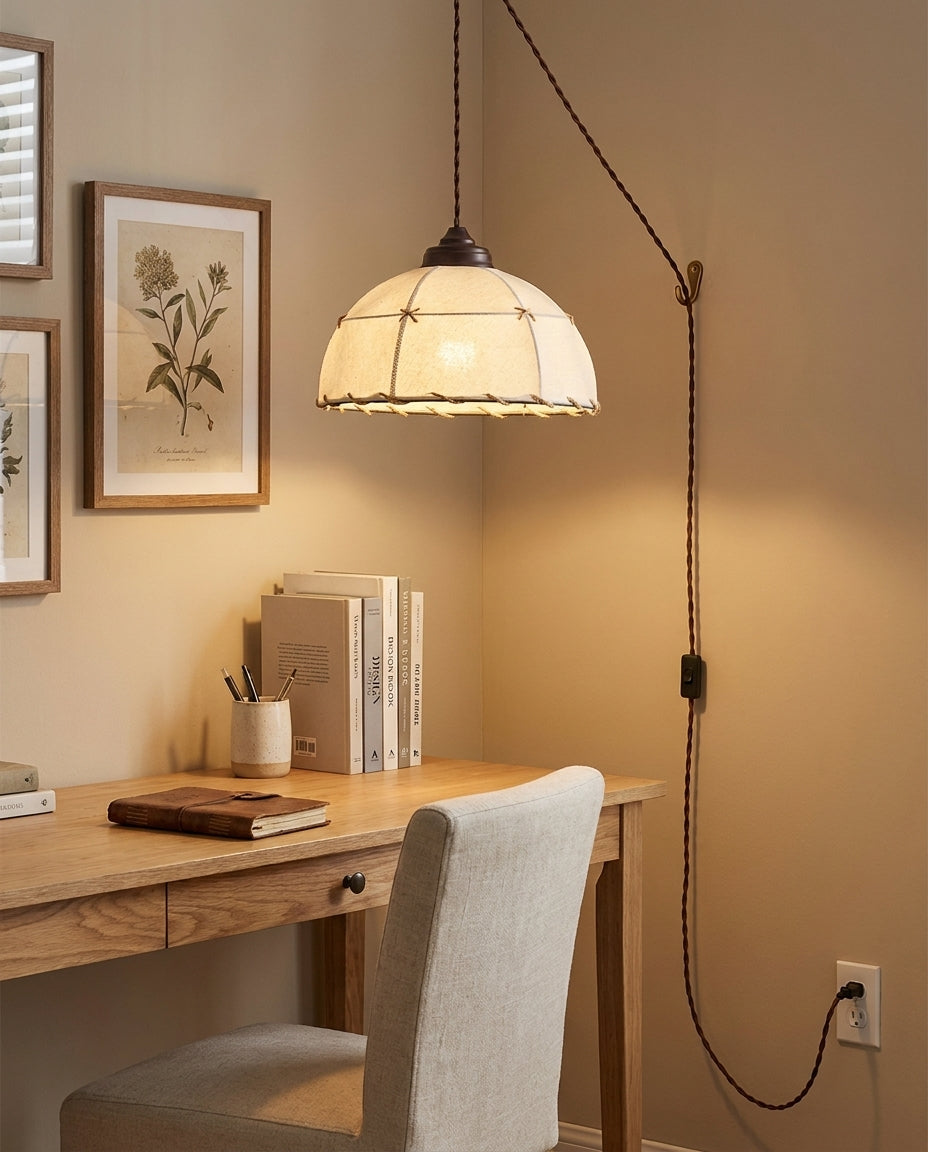 Dome Jari Curated Iron & Glass Pendant Light – architectural ceiling profile