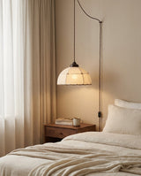 Dome Jari Curated Iron & Glass Pendant Light – handcrafted surface texture