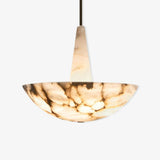 Domus Alabaster Curated Alabaster Chandelier – structural canopy joint detail