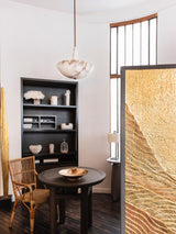 Domus Alabaster Curated Alabaster Chandelier – illuminated warm ambiance setting