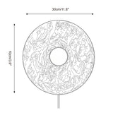 Donuts Alabaster Curated Alabaster Wall Sconce – macro detail view