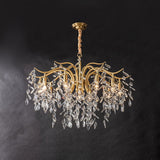 Dorale Curated Solid Brass Chandelier – dimensional scale reference #1