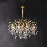 Dorale Curated Solid Brass Chandelier – architectural ceiling profile #1
