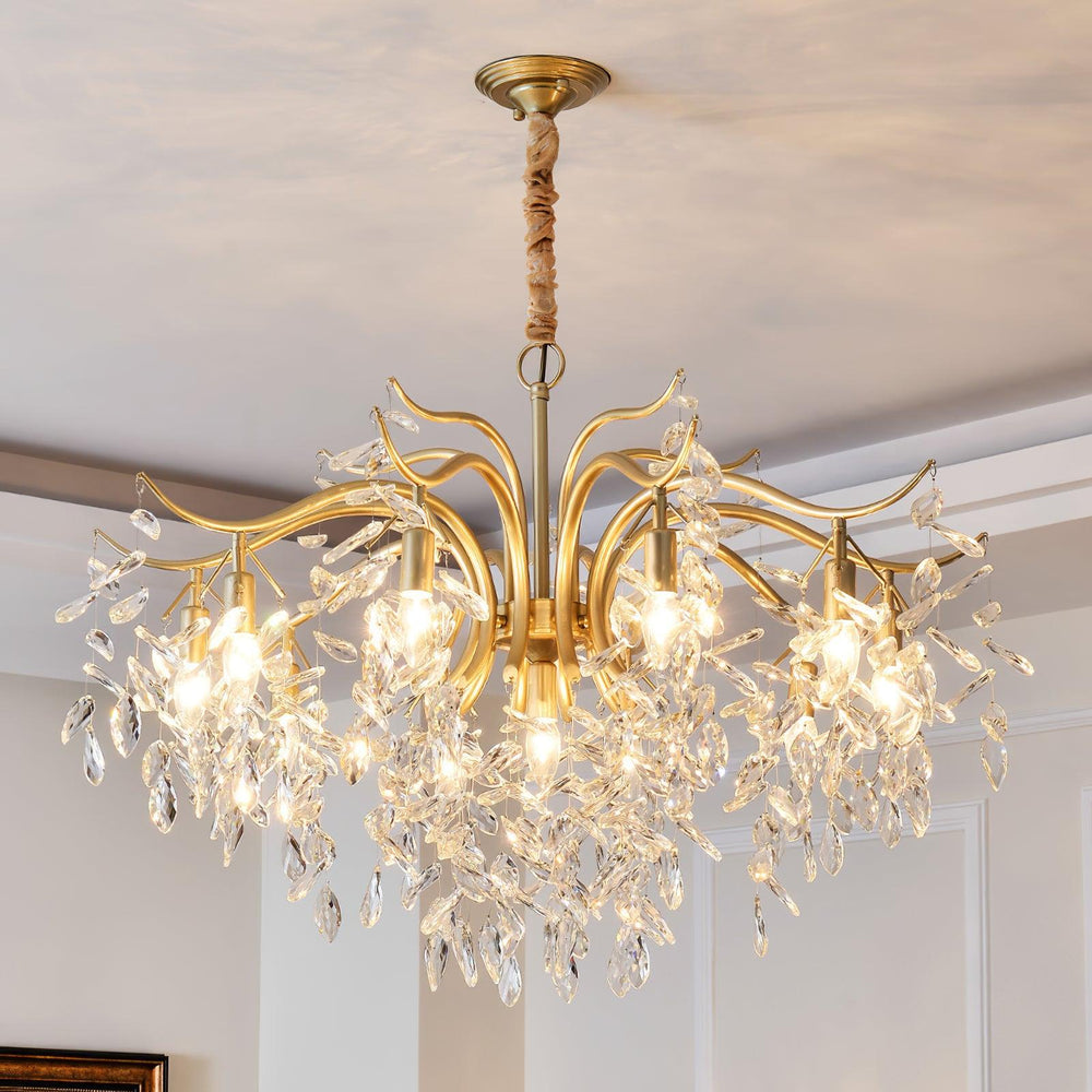 Dorale Curated Solid Brass Chandelier