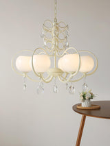 Doria Crystal Curated Mouth-Blown Frosted Glass – architectural ceiling profile