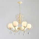 Doria Crystal Curated Mouth-Blown Frosted Glass – architectural ceiling profile #1