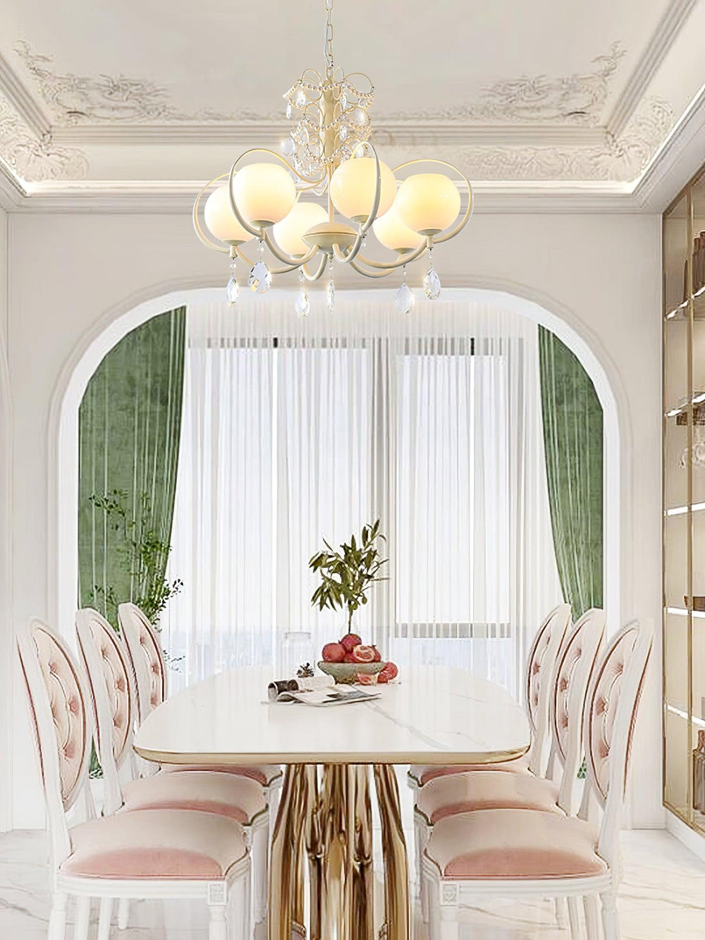 Doria Crystal Curated Mouth-Blown Frosted Glass