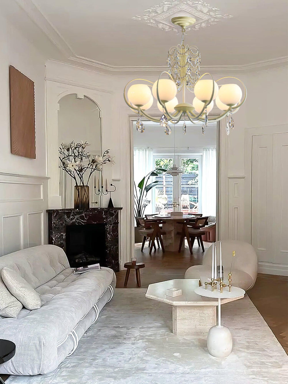 Doria Crystal Curated Mouth-Blown Frosted Glass