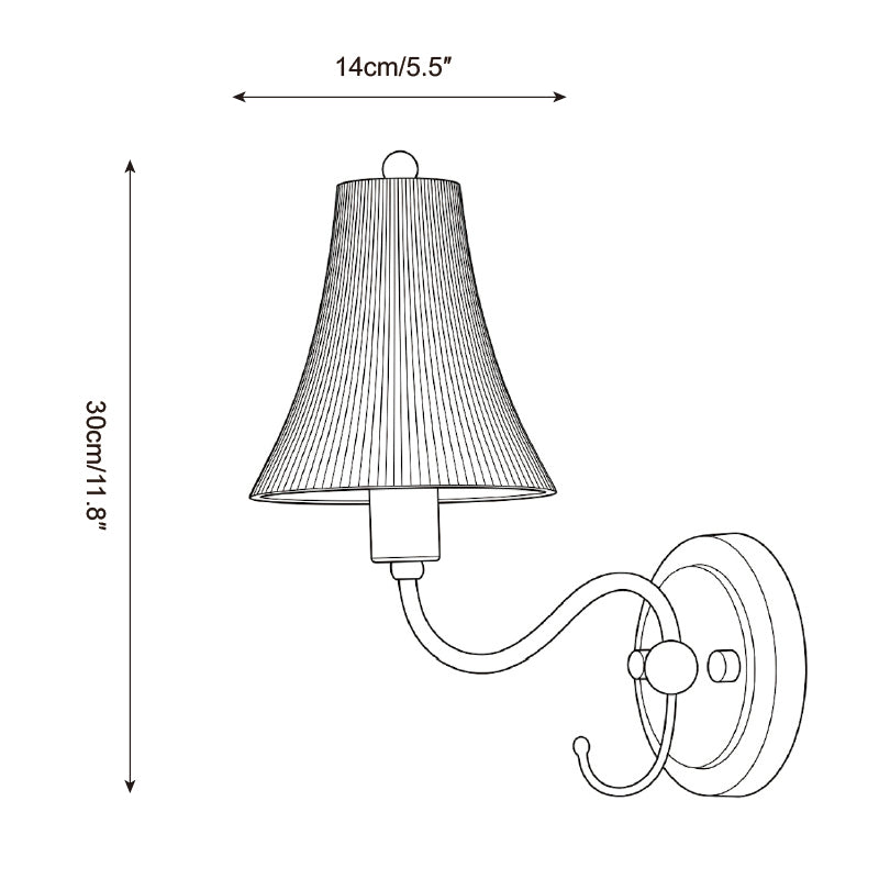 Dorienne Curated Solid Brass Wall Sconce – macro detail view