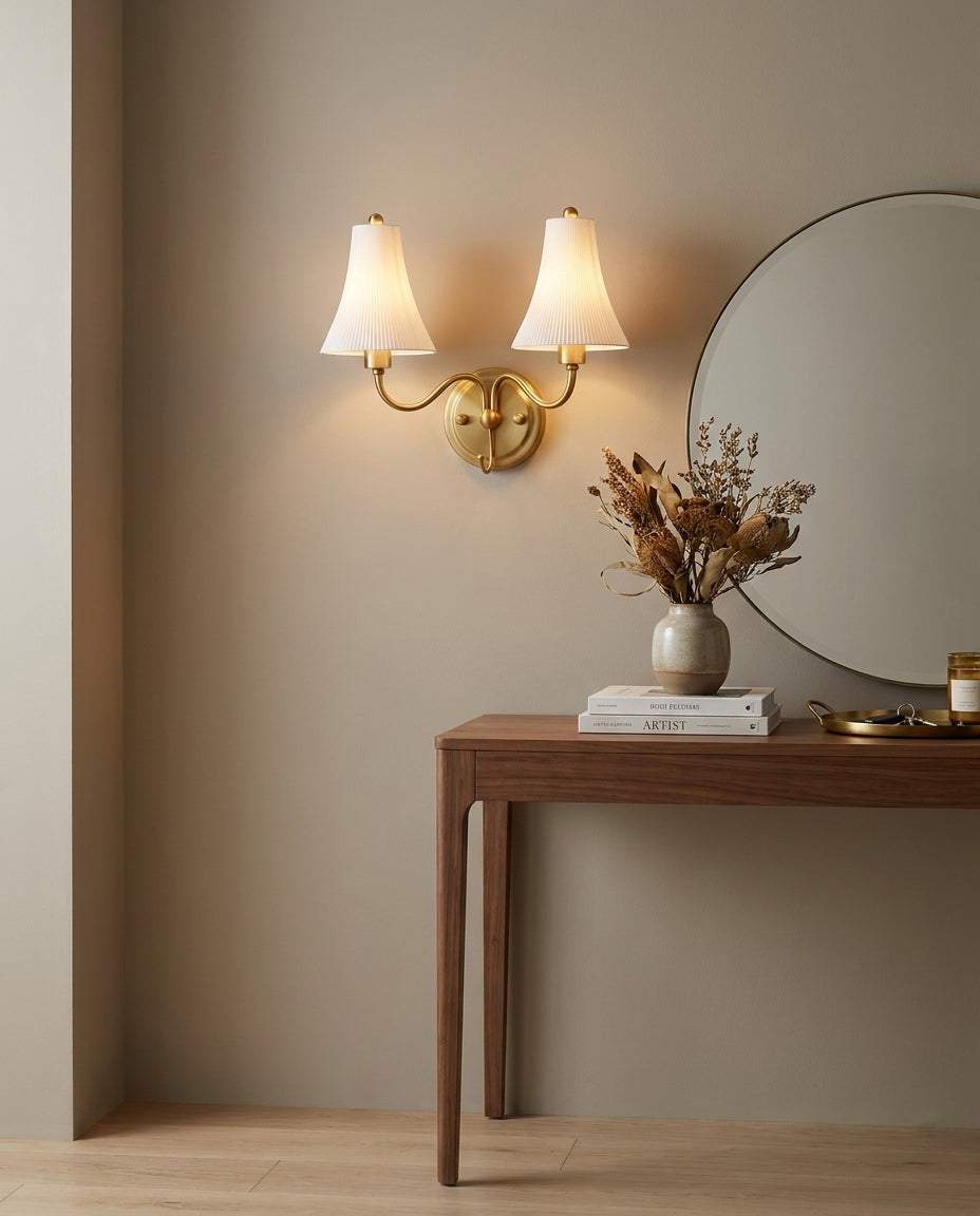 Dorienne Curated Solid Brass Wall Sconce – architectural ceiling profile