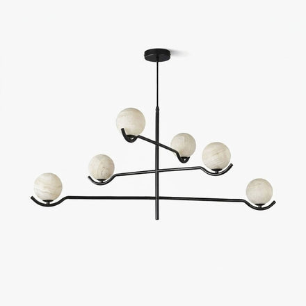 Doris Alabaster Curated Alabaster Chandelier