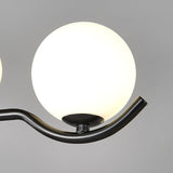 Doris Curated Mouth-Blown Frosted Glass Chandeli – macro detail view #1