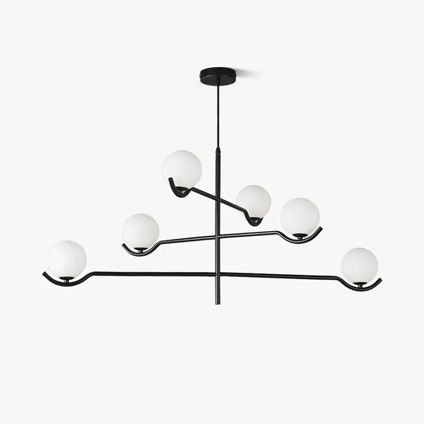 Doris Curated Mouth-Blown Frosted Glass Chandeli