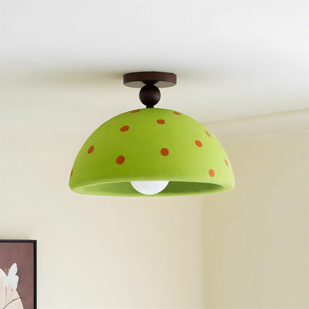 Dotelier Curated Solid Hardwood Flush Mount Ceil