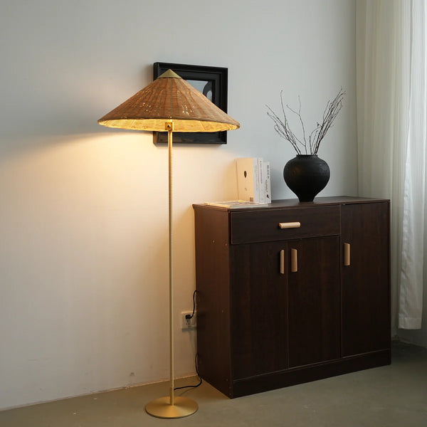 Douli Rattan Floor Lamp