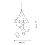 Dreamelle Curated Finished Iron Pendant Light – illuminated warm ambiance setting