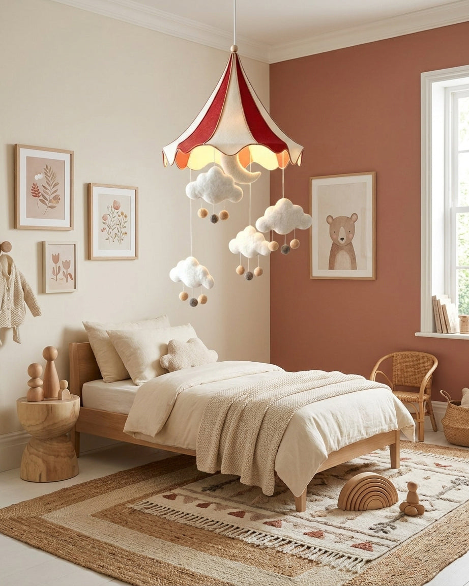 Dreamelle Curated Finished Iron Pendant Light – unlit natural material contrast