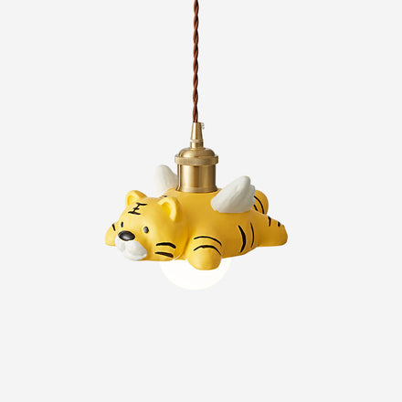 Dreamy Paws Curated Iron & Glass Pendant Light