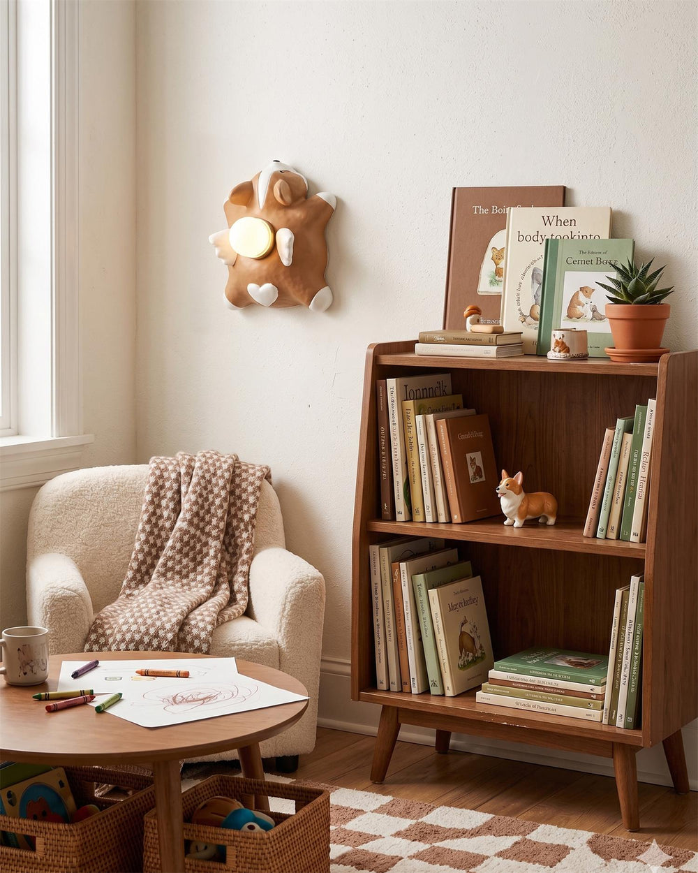 Dreamy Paws Curated Iron & Glass Wall Sconce