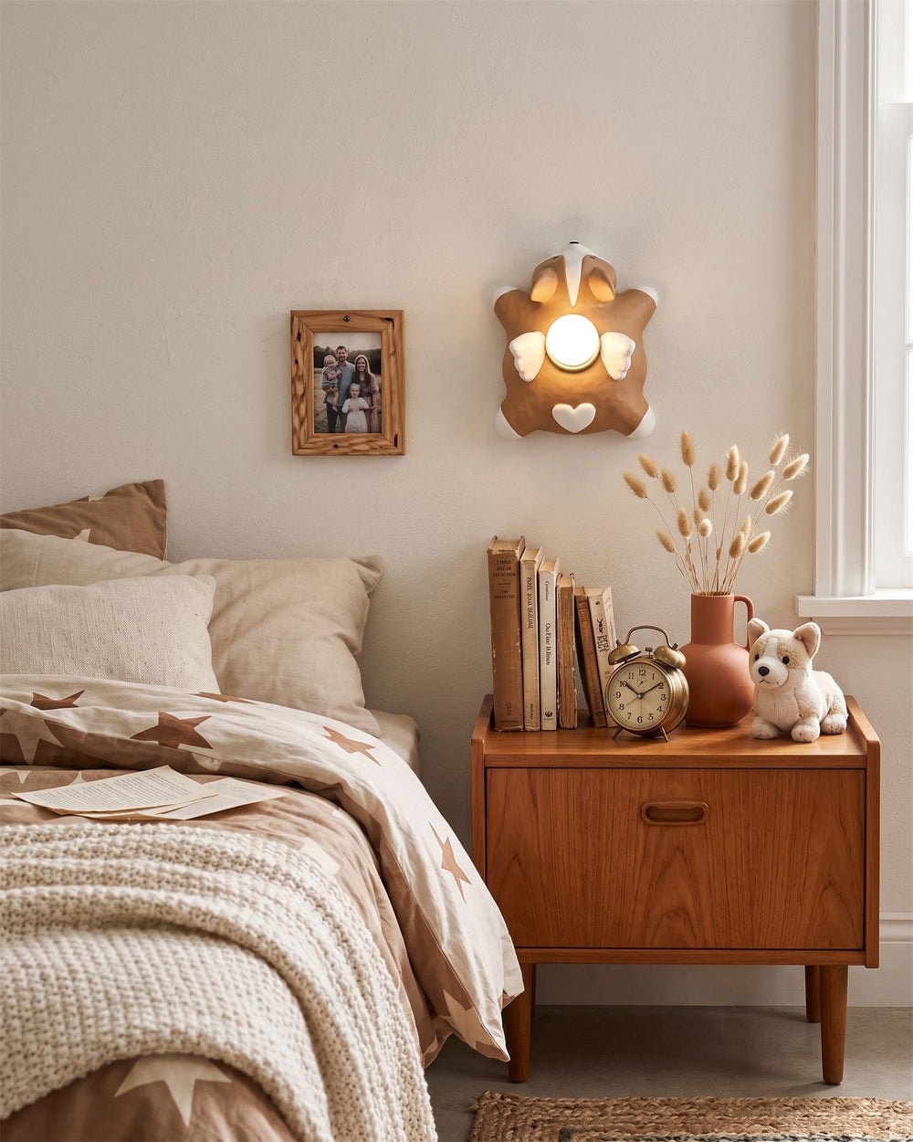 Dreamy Paws Curated Iron & Glass Wall Sconce