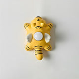 Dreamy Paws Curated Iron & Glass Wall Sconce – Model A  W 7.4 x H 9  Yellow finish configuration