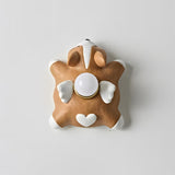 Dreamy Paws Curated Iron & Glass Wall Sconce – Model B  W 9.4 x H 9  Brown finish configuration
