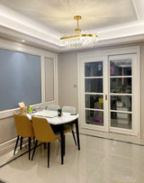 Drum Glass Curated Mouth-Blown Frosted Glass Cha – unlit natural material contrast