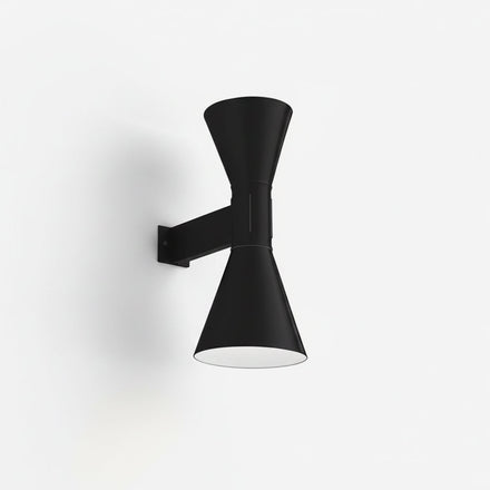Dual Focus Curated Iron & Glass Wall Sconce