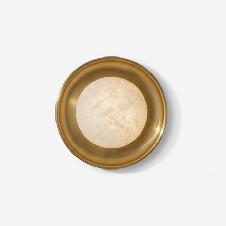 Dura Round Alabaster Curated Alabaster Wall Scon