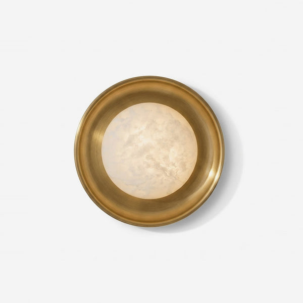 Dura Round Alabaster Curated Alabaster Wall Scon