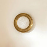 Dura Round Alabaster Curated Alabaster Wall Scon – Dia 28cm  ∅ 11 Lampshade 15cm  ∅ 5.9 finish configuration