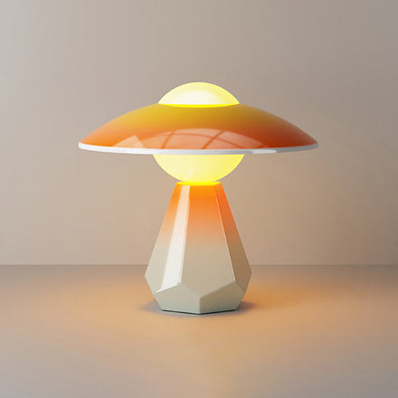 Duskora Curated Mouth-Blown Frosted Glass Table