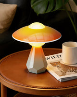 Duskora Curated Mouth-Blown Frosted Glass Table – macro detail view #1
