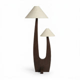 Duvora Floor Curated Solid Hardwood Floor Lamp – W 63cm x H 150cm  W 24.8 x H 59 finish configuration