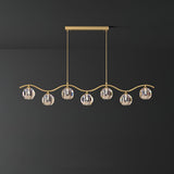 Eara Crystal Curated Solid Brass Chandelier – macro detail view #1