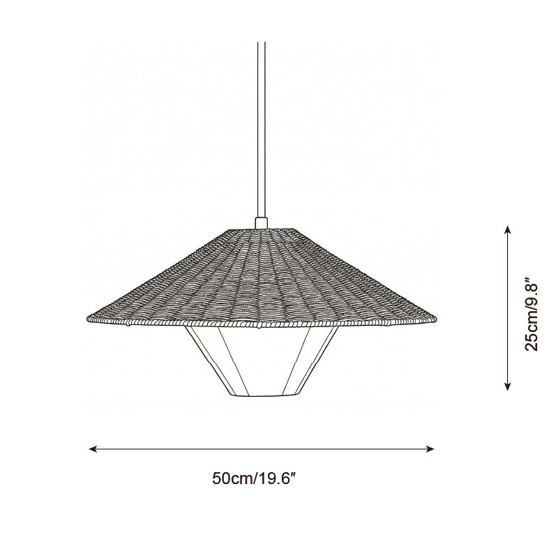 Eastern Curated Woven Rattan Pendant Light – illuminated warm ambiance setting