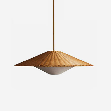 Eastern Curated Woven Rattan Pendant Light