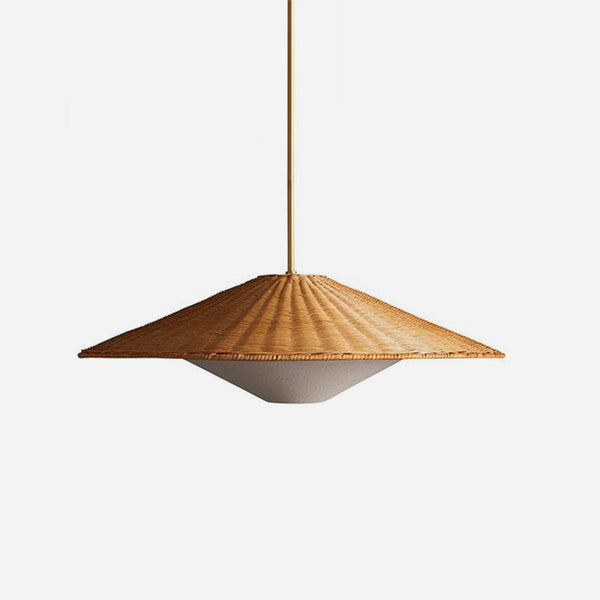 Eastern Curated Woven Rattan Pendant Light