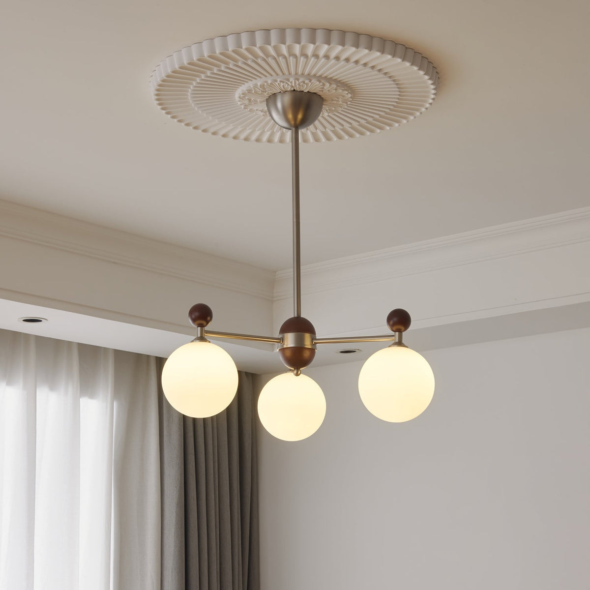 Ecliptica Curated Mouth-Blown Frosted Glass Chan – architectural ceiling profile