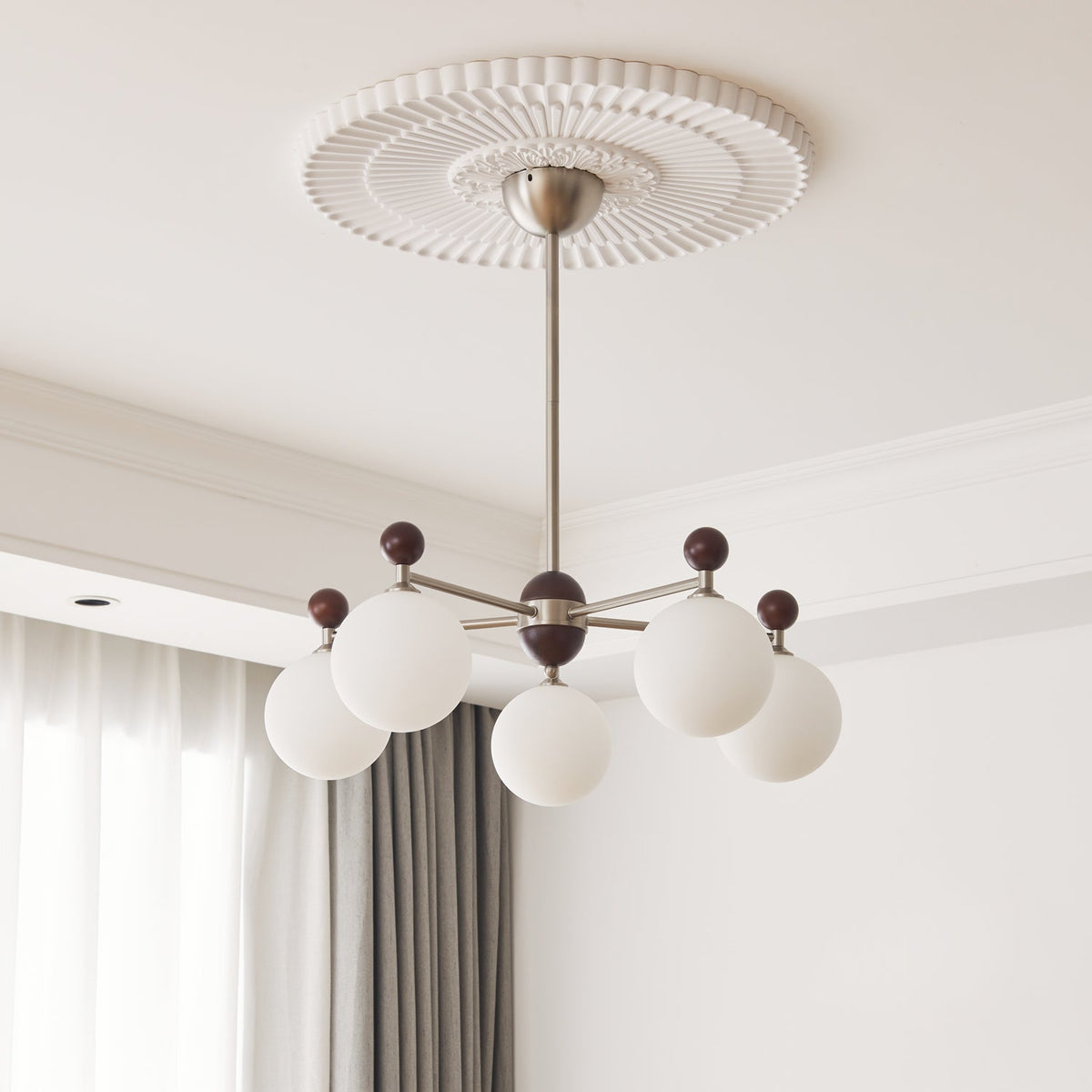Ecliptica Curated Mouth-Blown Frosted Glass Chan – structural canopy joint detail