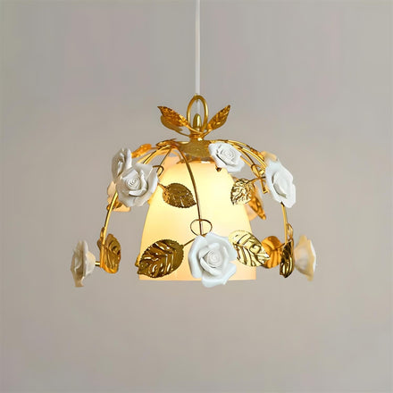 Eirene Curated Mouth-Blown Frosted Glass Pendant